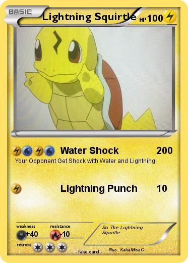 Pokemon Lightning Squirtle