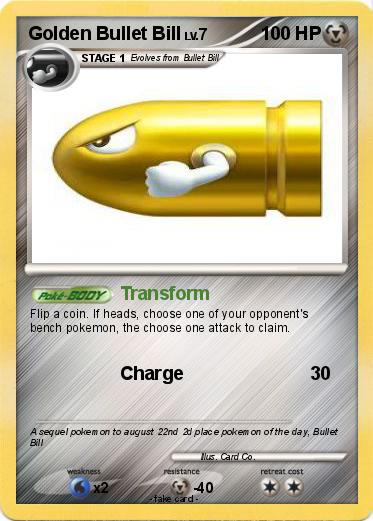 Pokemon Golden Bullet Bill