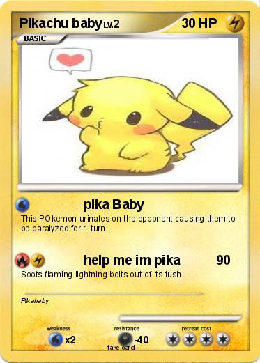 Pokemon Pikachu baby