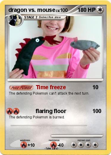 Pokemon dragon vs. mouse