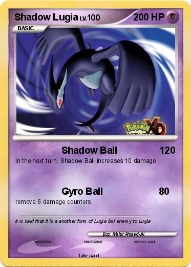 Pokemon Shadow Lugia