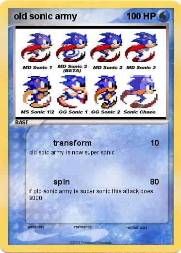 Pokemon old sonic army