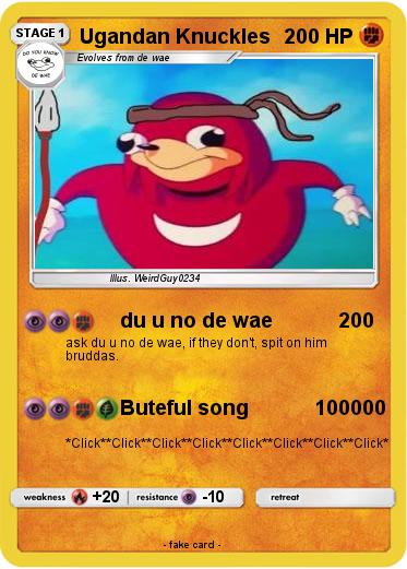 Pokemon Ugandan Knuckles
