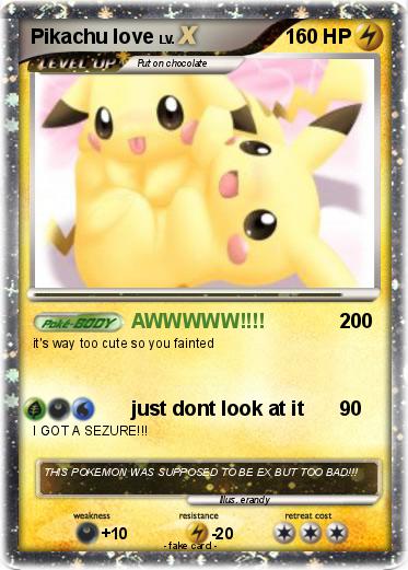 Pokemon Pikachu love