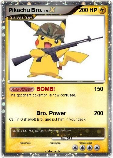Pokemon Pikachu Bro.