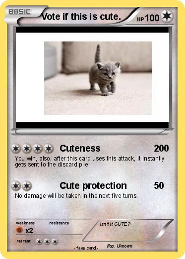Pokemon Vote if this is cute.
