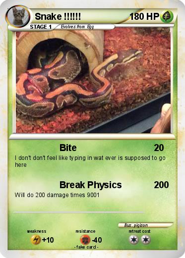 Pokemon Snake !!!!!!