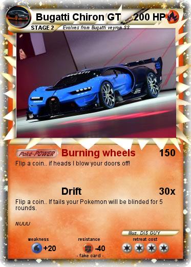 Pokemon Bugatti Chiron GT