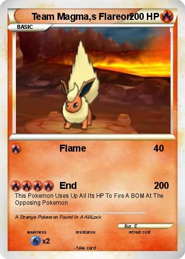 Pokemon Team Magma,s Flareon