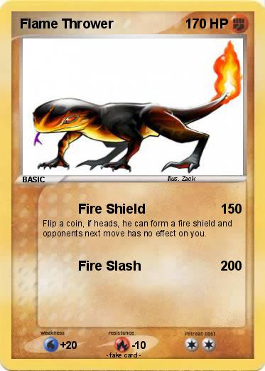 Pokemon Flame Thrower
