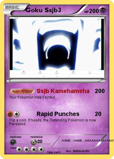 Pokemon Goku Ssjb3