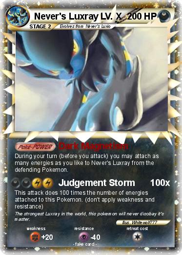 Pokemon Never's Luxray LV. X