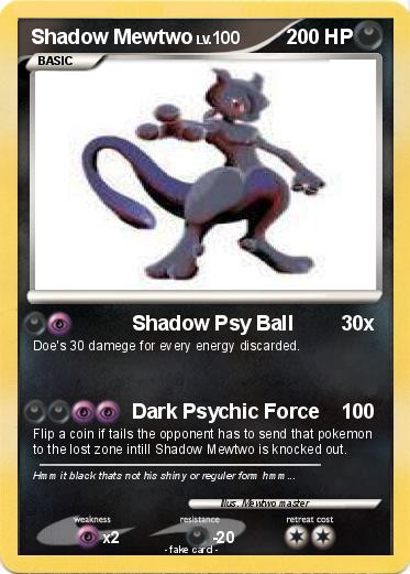Pokemon Shadow Mewtwo