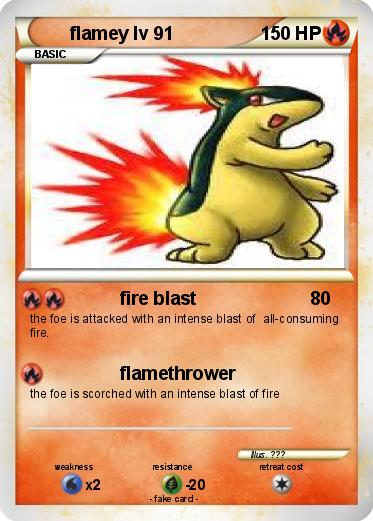 Pokemon flamey lv 91