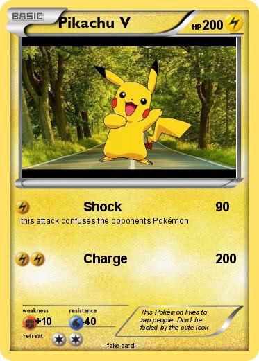 Pokemon Pikachu V