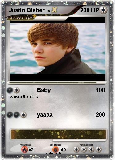 Pokemon Justin Bieber