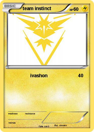 Pokemon team instinct