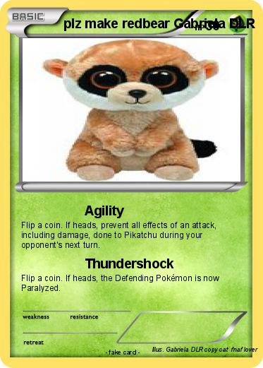 Pokemon plz make redbear Gabriela DLR