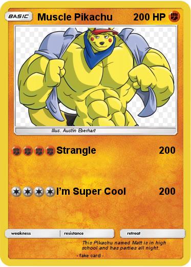 Pokemon Muscle Pikachu
