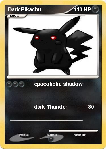 Pokemon Dark Pikachu