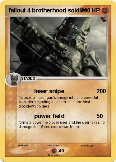 Pokemon fallout 4 brotherhood soldier