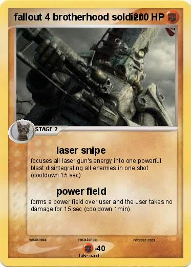 Pokemon fallout 4 brotherhood soldier
