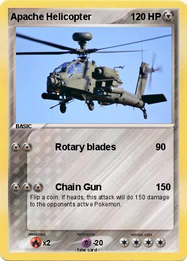 Pokemon Apache Helicopter