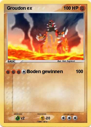 Pokemon Groudon ex