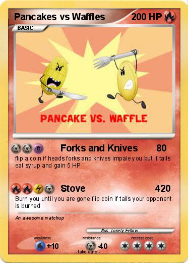 Pokemon Pancakes vs Waffles