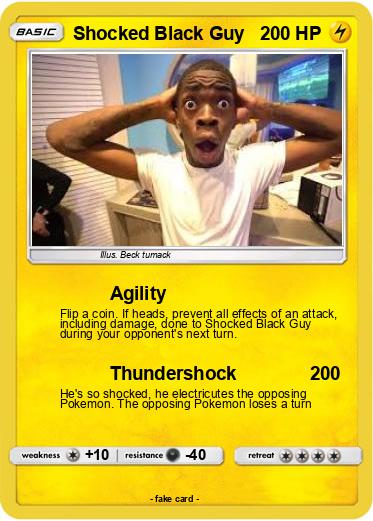 Pokemon Shocked Black Guy