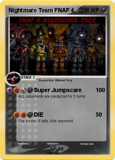 Pokemon Nightmare Team FNAF 4