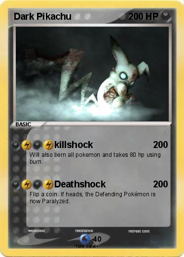 Pokemon Dark Pikachu