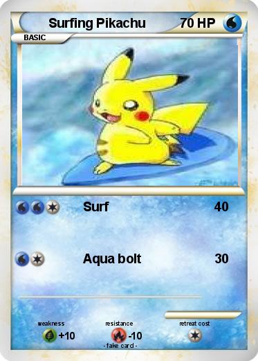 Pokemon Surfing Pikachu