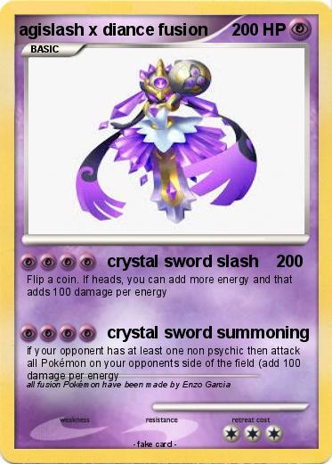 Pokemon agislash x diance fusion