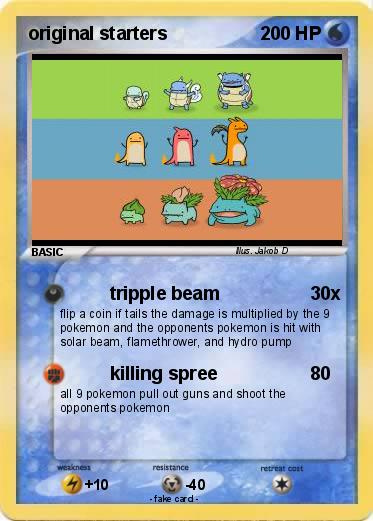 Pokemon original starters