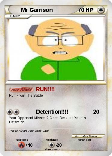Pokemon Mr Garrison