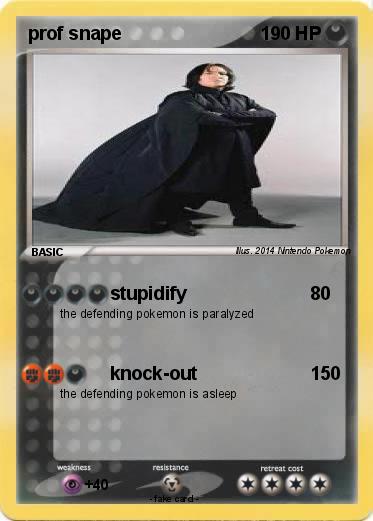 Pokemon prof snape