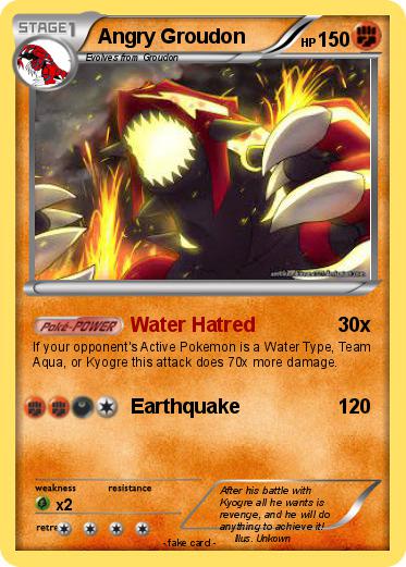 Pokemon Angry Groudon