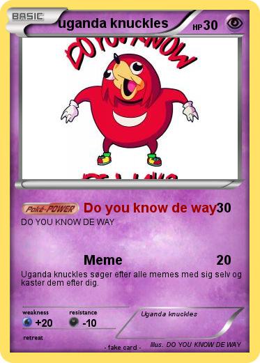 Pokemon uganda knuckles