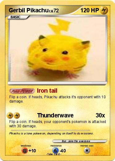 Pokemon Gerbil Pikachu