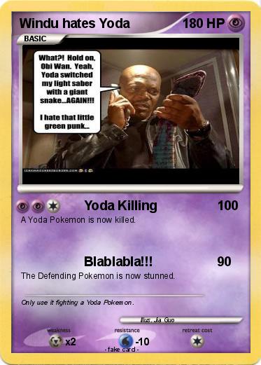 Pokemon Windu hates Yoda