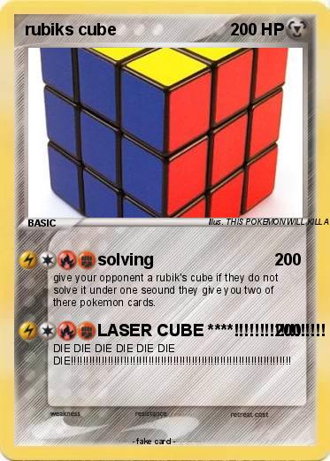Pokemon rubiks cube