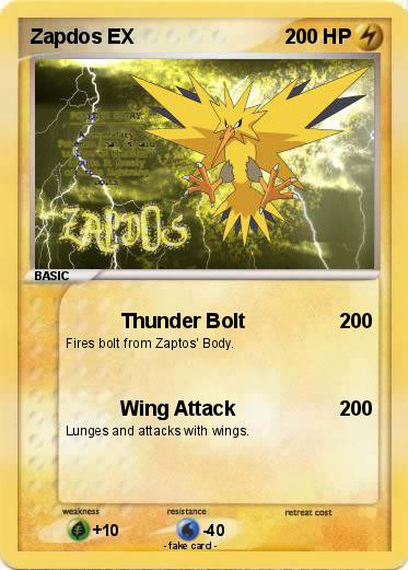 Pokemon Zapdos EX