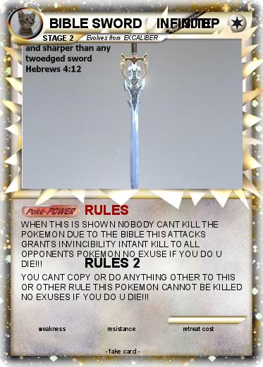 Pokemon BIBLE SWORD    INFINITE