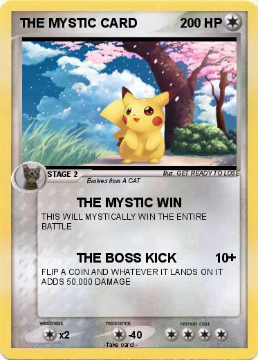 Pokemon THE MYSTIC CARD