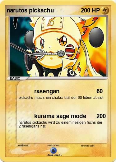 Pokemon narutos pickachu