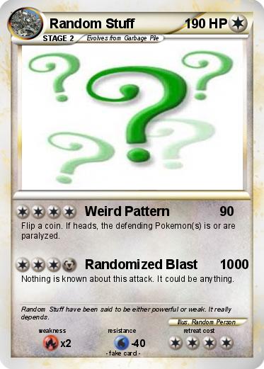 Pokemon Random Stuff
