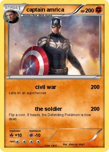 Pokemon captain amrica
