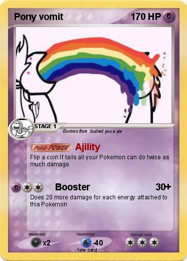 Pokemon Pony vomit