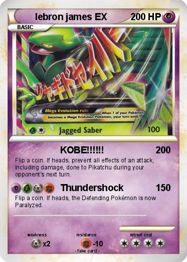 Pokemon lebron james EX